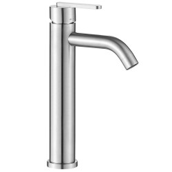 Baterie umyvadlová vysoká Rea Ontario nikl kartáčovaný