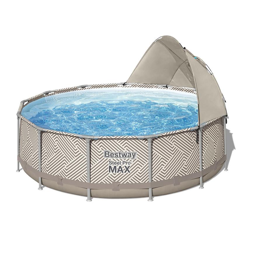 Bazén Steel Pro Max 3,96 x 1,07m s kovovou konstrukcí a stříškou 561FY