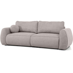 Beautysofa ROZKLÁDACÍ POHOVKA Bravo, 3místná s rohovou funkcí a 2 úložnými prostory, cappuccino