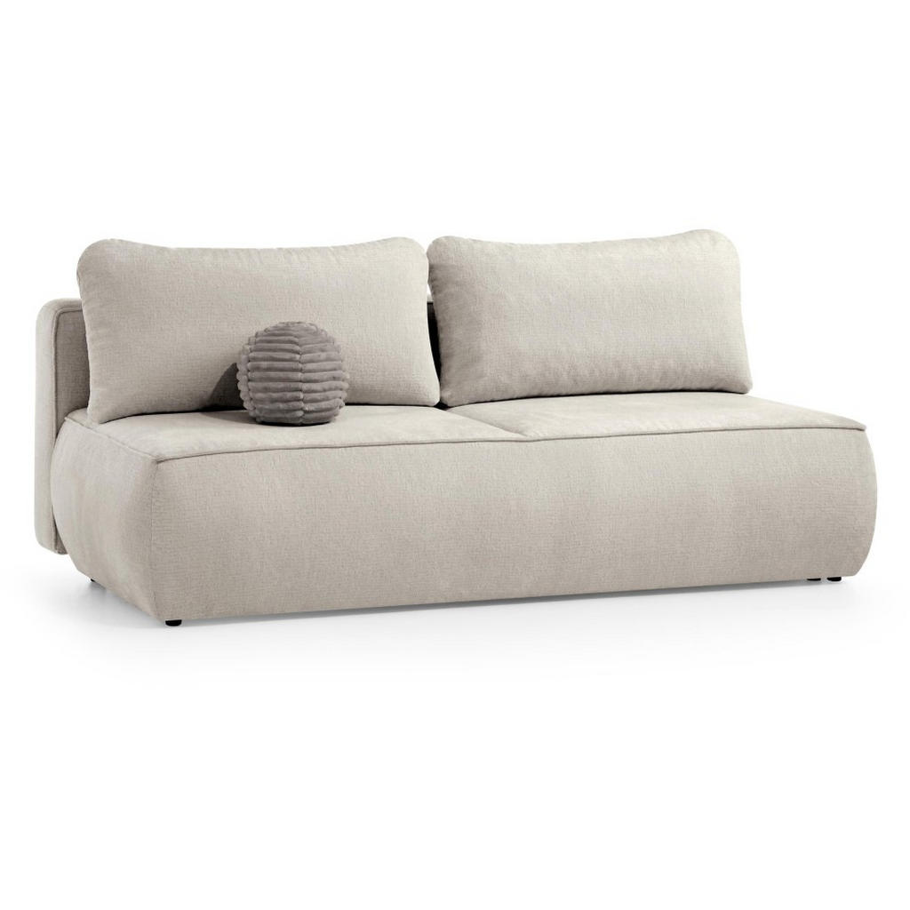 Beautysofa ROZKLÁDACÍ POHOVKA Darling, 2místná s úložným prostorem, cappuccino