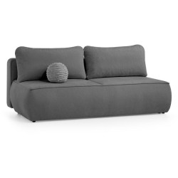 Beautysofa ROZKLÁDACÍ POHOVKA Darling, 2místná s úložným prostorem, tmavě šedá