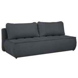 Beautysofa ROZKLÁDACÍ POHOVKA Doris s funkcí spaní a úložným prostorem, systém DL, černá