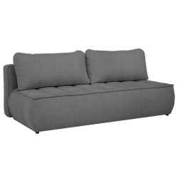 Beautysofa ROZKLÁDACÍ POHOVKA Doris s funkcí spaní a úložným prostorem, systém DL, tmavě šedá