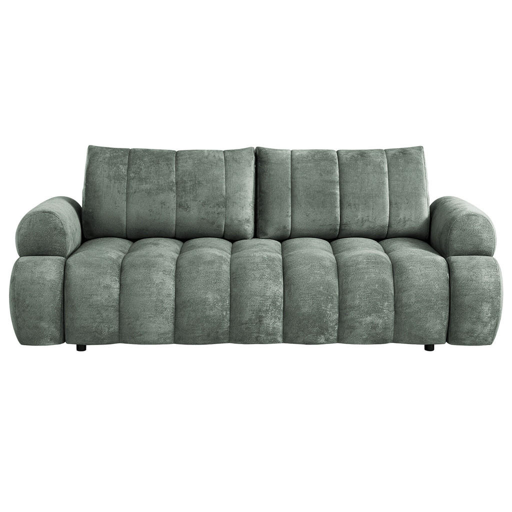 Beautysofa ROZKLÁDACÍ POHOVKA Mavi, 3místná s funkcí spaní, ložná plocha 195x145 cm, zelená