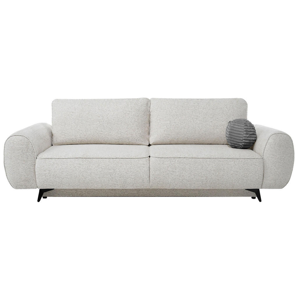 Beautysofa ROZKLÁDACÍ POHOVKA Vito, 3místná s úložným prostorem, systém DL, žinylková látka, béžová