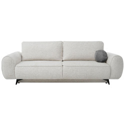 Beautysofa ROZKLÁDACÍ POHOVKA Vito, 3místná s úložným prostorem, systém DL, žinylková látka, béžová