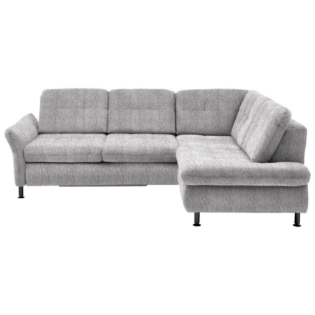 Beldomo Style ROHOVÁ SEDAČKA, textil, světle šedá