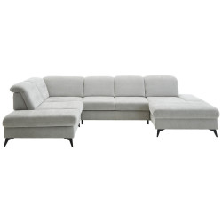 Beldomo Style SEDACÍ SOUPRAVA, textil, barvy stříbra