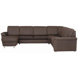 Beldomo System SEDACÍ SOUPRAVA, textil, tmavě hnědá