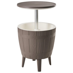 Beliani CHLADICÍ BAR 49/49 cm Taupe Silg