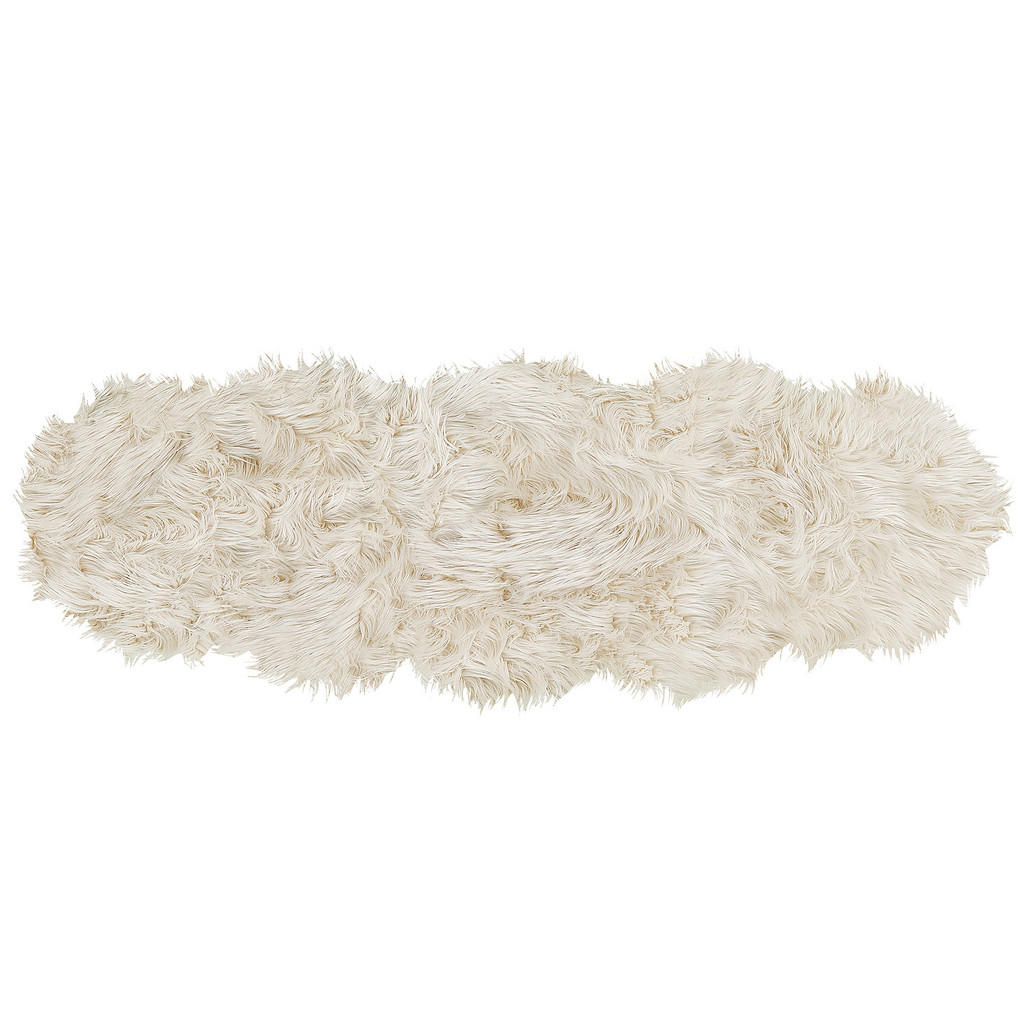 Beliani KOBEREC Z UMĚLÉ OVČÍ KŮŽE Mamungari 180/60 cm
