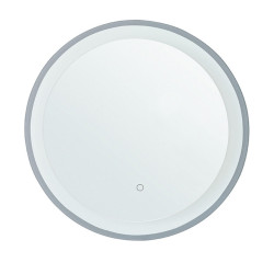 Beliani KOUPELNOVÉ ZRCADLO s LED osvětlením 58 cm Brinay