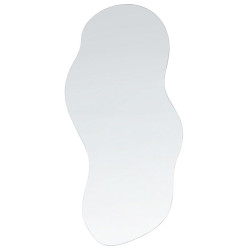Beliani NÁSTĚNNÉ ZRCADLO Stříbrné 33/80 cm Auxerre