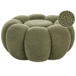 Beliani PUF Bouclé Zelený Beaufort