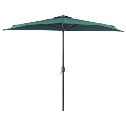 Beliani SLUNEČNÍK půlkulatý 270/100/235 cm zelený Galati
