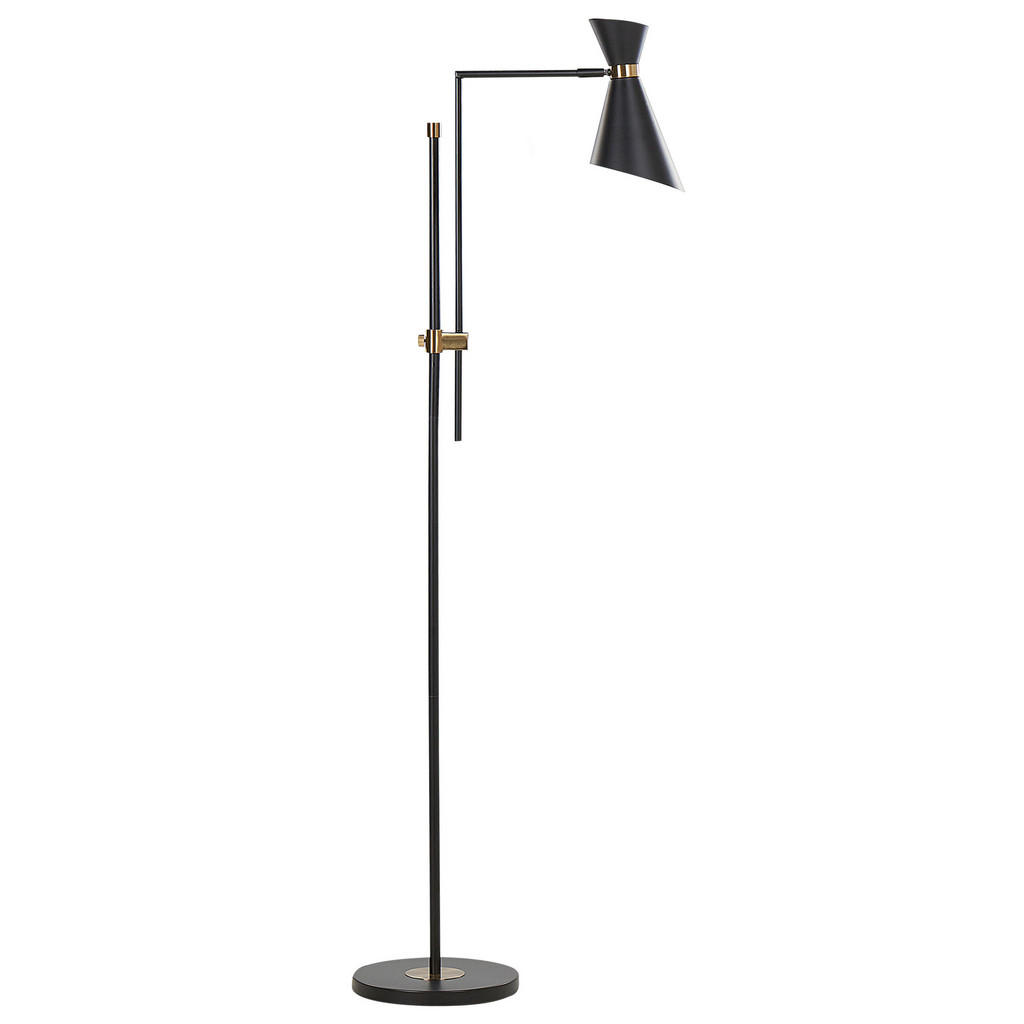 Beliani STOJACÍ LAMPA Černá Melawi