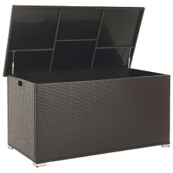 Beliani ÚLOŽNÝ BOX NA POLSTROVÁNÍ Ratan hnědý 155/75 cm Modena