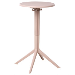 Beliani ZAHRADNÍ BAROVÝ STŮL 60/60 cm Béžový Legrena