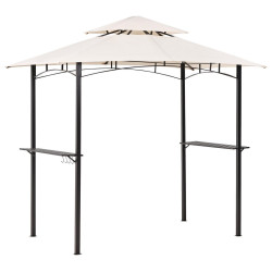 Beliani ZAHRADNÍ PAVILON Ocel béžový 240/148 cm Naro