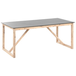 Beliani ZAHRADNÍ STŮL 180/90 cm Beton Šedý Notteri