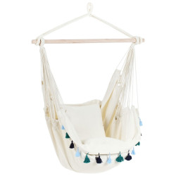 Beliani ZÁVĚSNÉ KŘESLO Béžové Varena