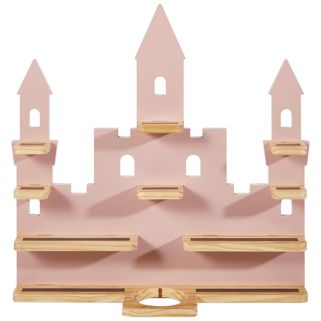 Ben'n'jen REGÁL PRO TONIEBOX, borovice, přírodní barvy, pink, 58/59/15 cm