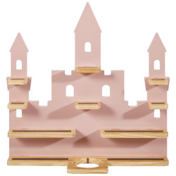 Ben'n'jen REGÁL PRO TONIEBOX, borovice, přírodní barvy, pink, 58/59/15 cm