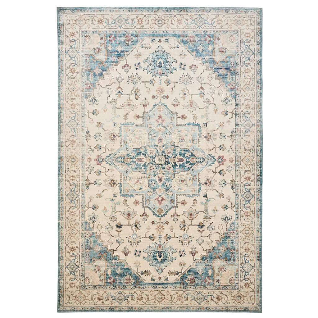 benuta PRATELNÝ koberec Miray Vícebarevná/Modrá 200x300 cm