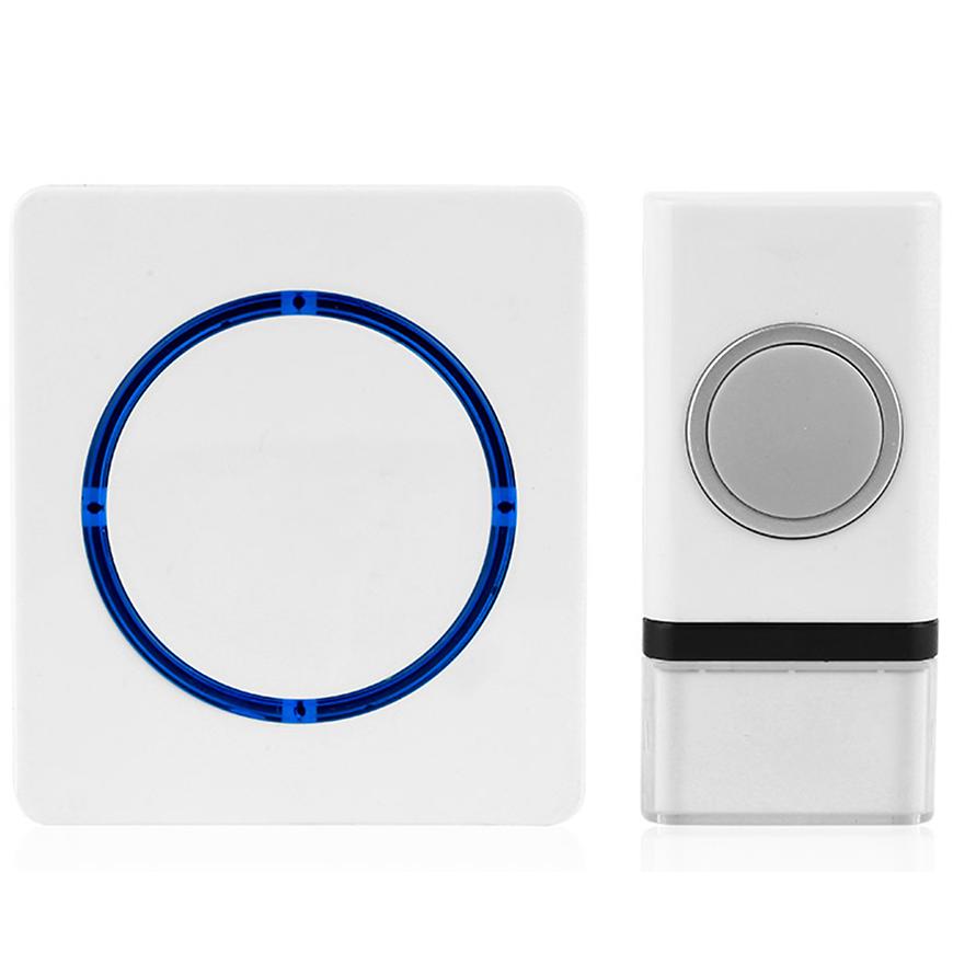 Bezdrátový zvonek bateriový bílý dosah 200 m