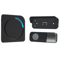 Bezdrátový zvonek do zásuvky černá 200 m Learning Code