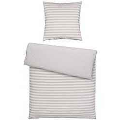 Bio:Vio OBOUSTRANNÉ POVLEČENÍ, žerzej, šedohnědá, 135/200 cm