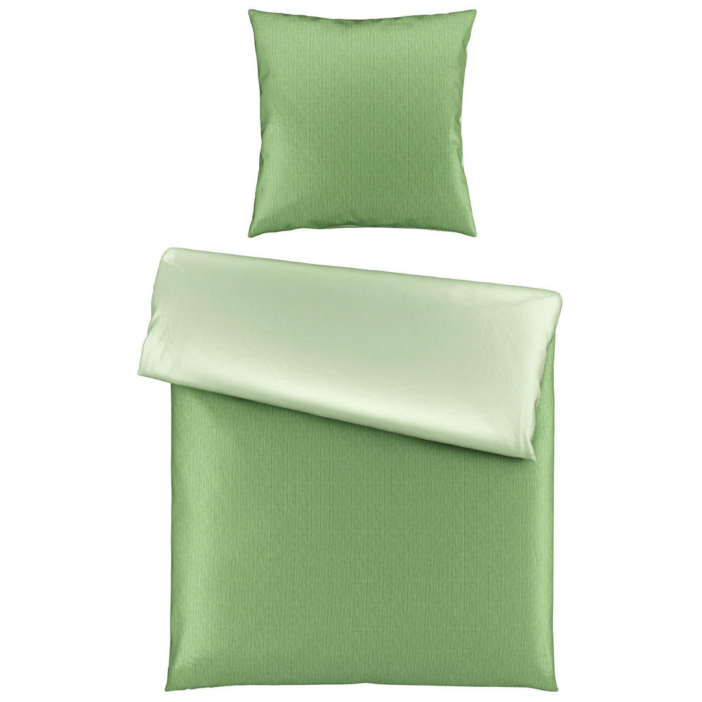 Bio:Vio OBOUSTRANNÉ POVLEČENÍ, satén, světle zelená, 155/220 cm