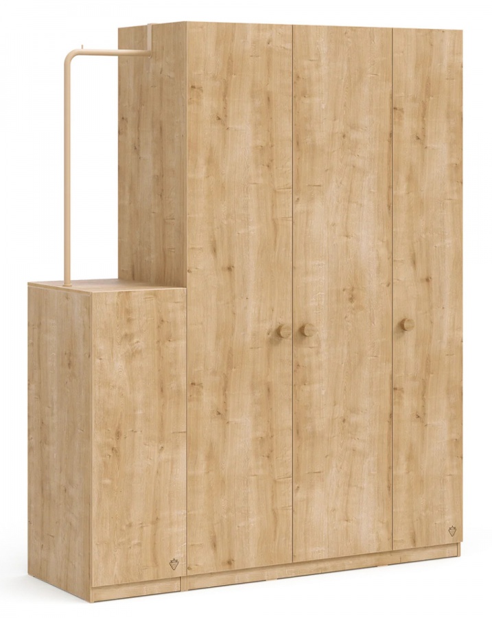 Boční věšák k šatní skříni cody - dub