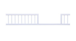 Bočnice k postýlce 140cm - bílá