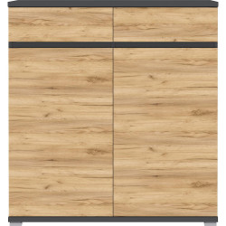 BOTNÍK, antracitová, barvy dubu, 96/103/40 cm