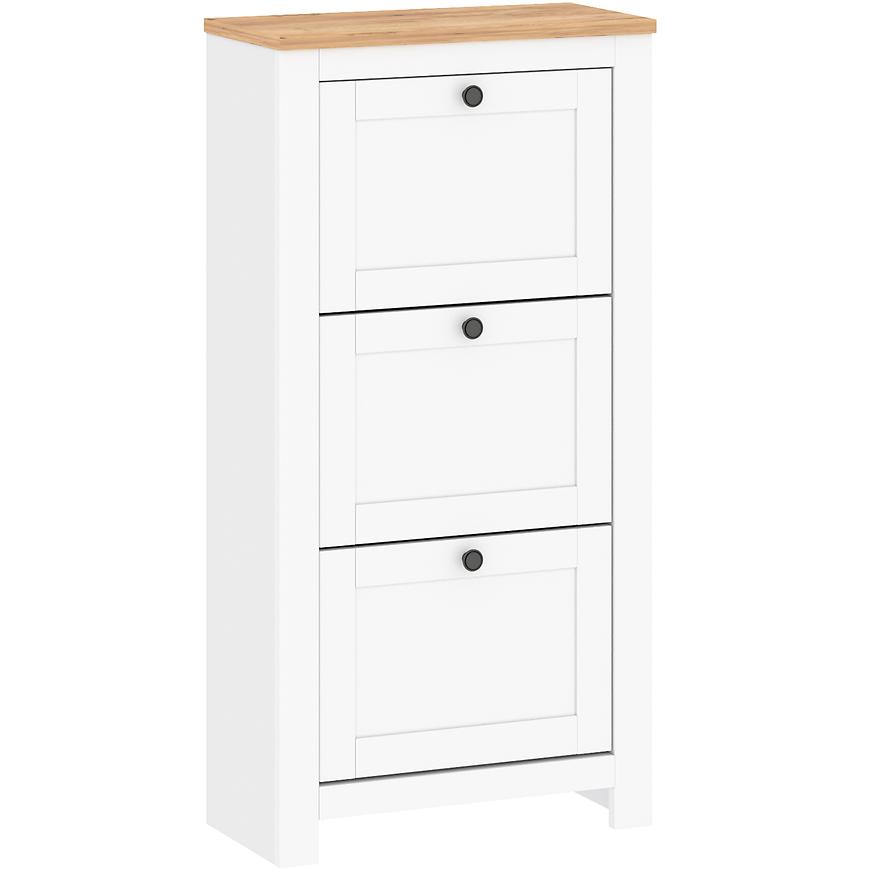 Botník Vesper 3 Bílý/wotan 126.5X36.7X31