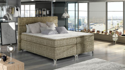 Boxspring Amadeo Rozměr: 140 x 200 cm, látka: Berlin 03, Varianta: S LED osvětlení