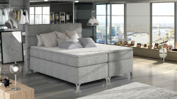 Boxspring Amadeo Rozměr: 140 x 200 cm, látka: Sawana 21, Varianta: S LED osvětlení