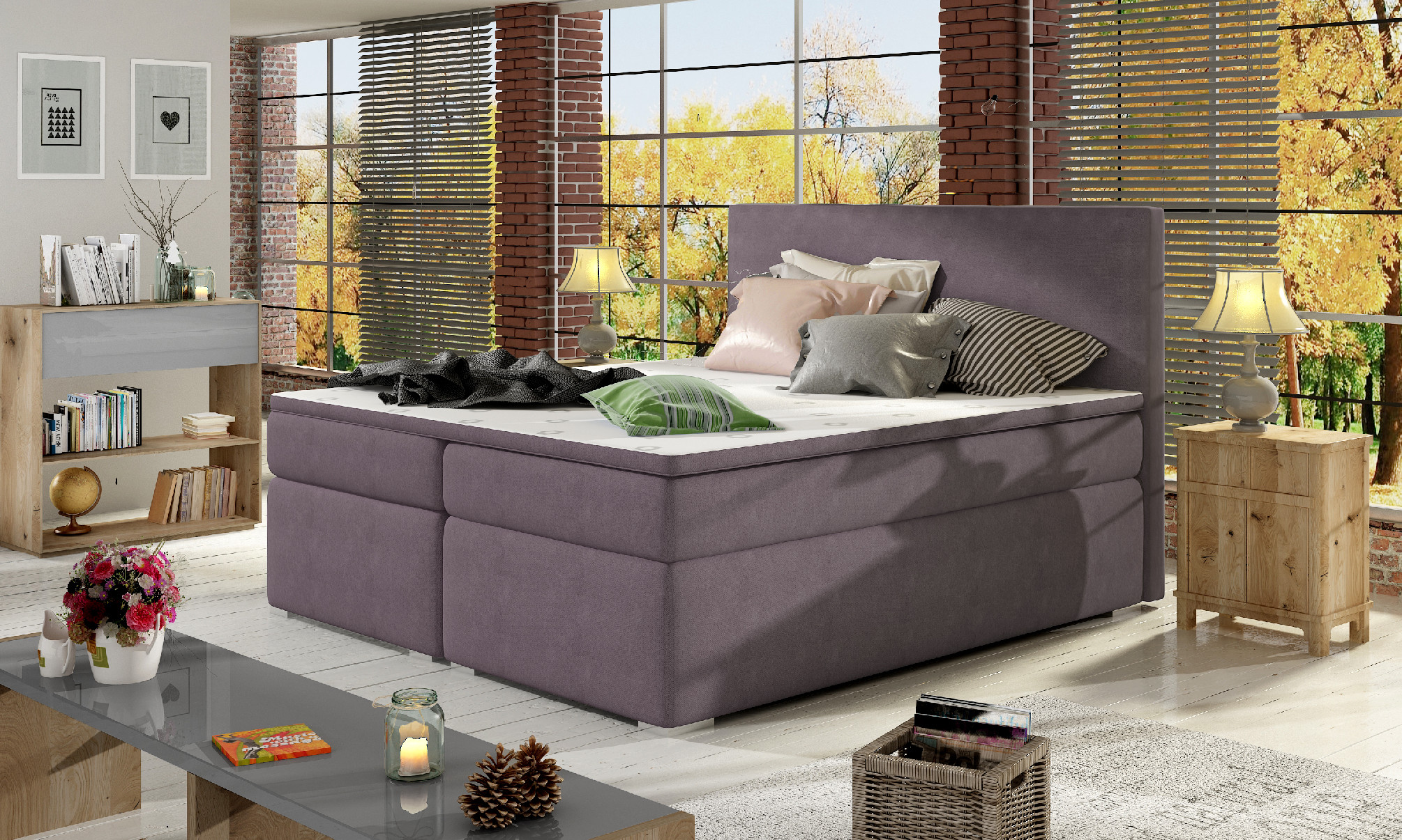 Boxspring Bolero Barva korpusu: Soro 65, Rozměr: 140 x 200 cm