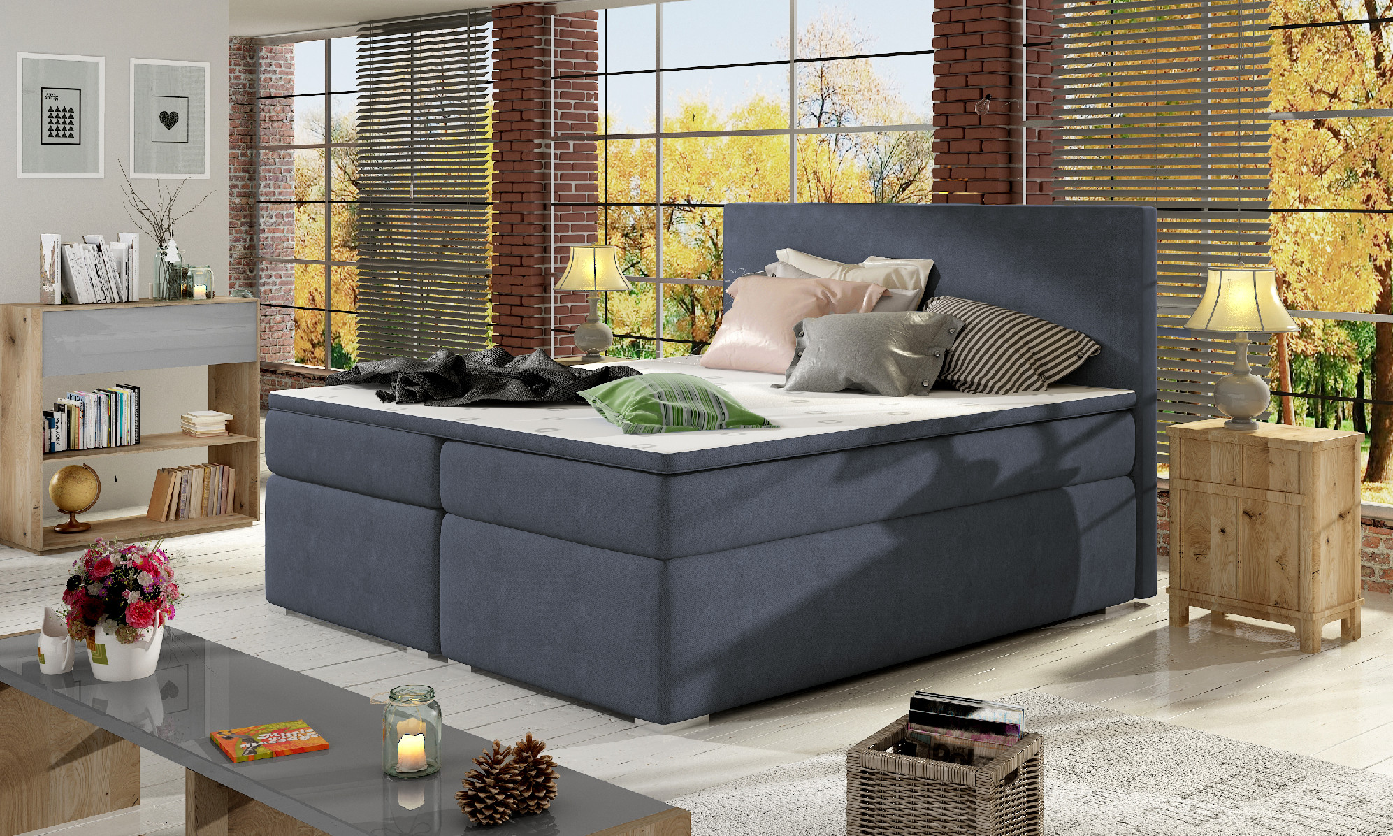Boxspring Bolero Barva korpusu: Soro 76, Rozměr: 140 x 200 cm