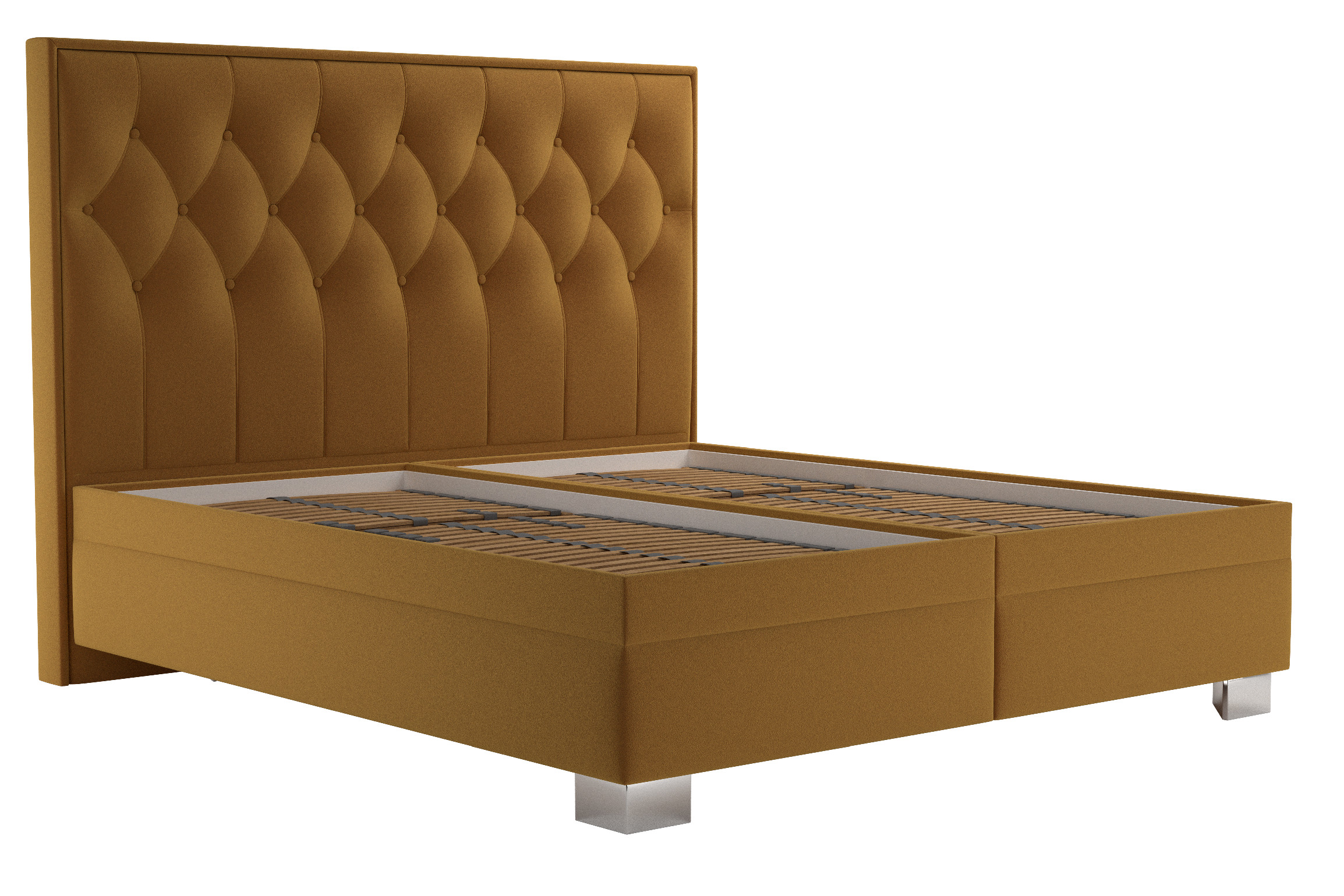 Boxspring Kerstin Matrace: Bez matrace, látka: Riviera 41