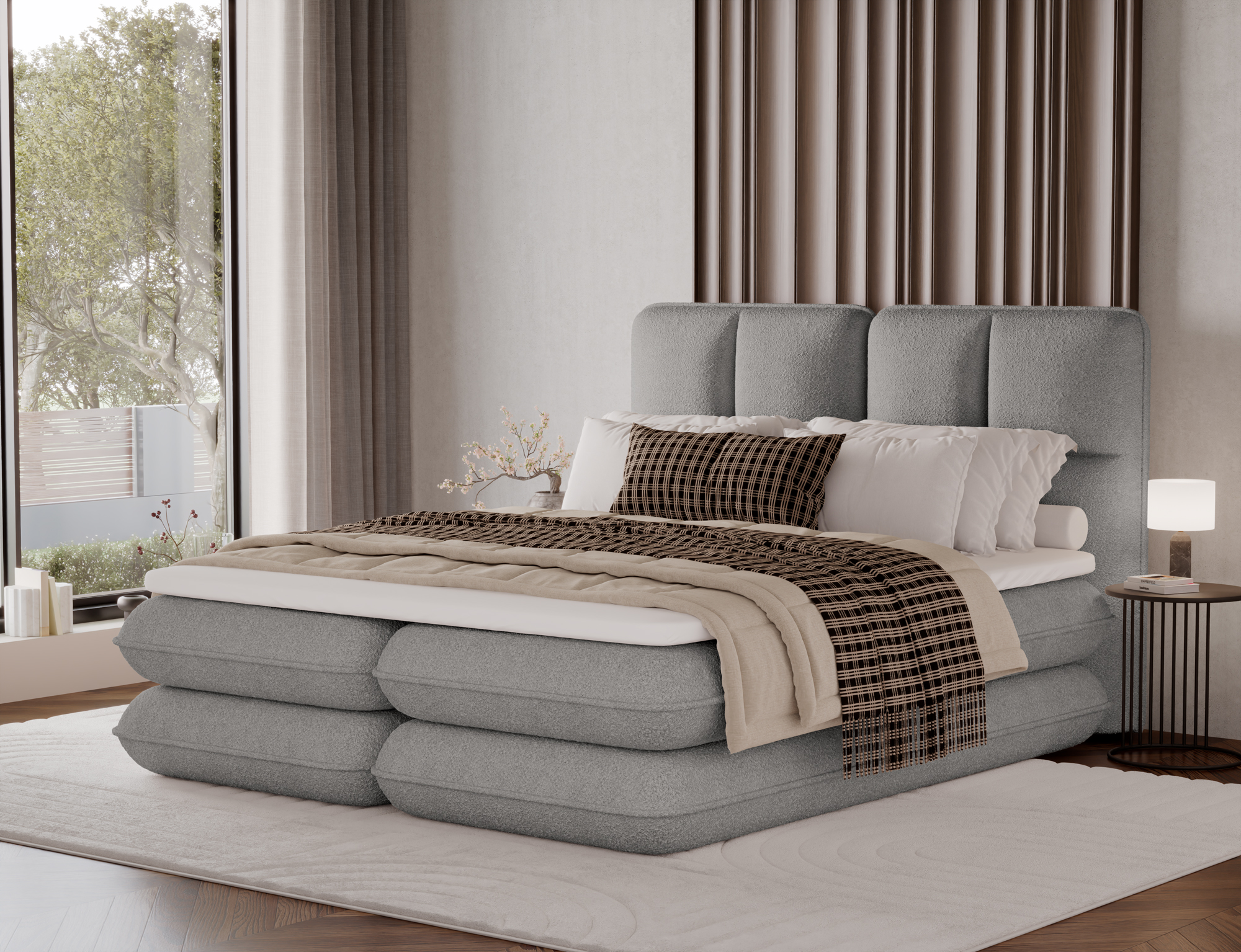 Boxspring Tonila Rozměry: 140 x 200 cm, látka: Royal 4