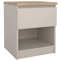 Boxxx NOČNÍ STOLEK, barvy dubu, kašmírová, 40,4/49,5/40 cm