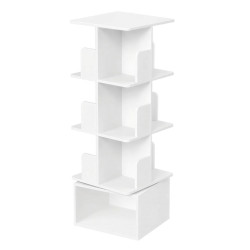 Boxxx OTOČNÝ REGÁL, bílá, 40/124,6/40 cm