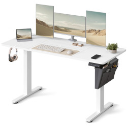 Boxxx PC STŮL, bílá, 140/60/72-120 cm