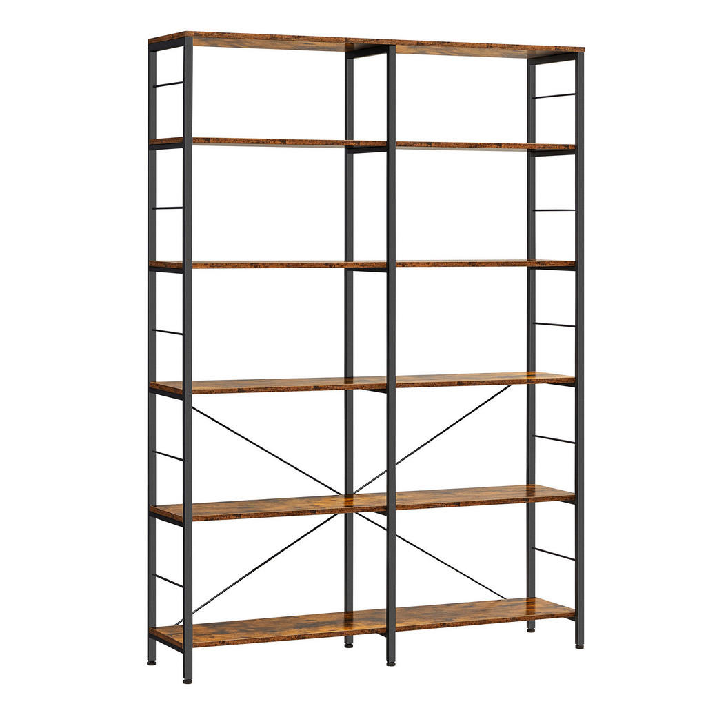 Boxxx REGÁL, hnědá, černá, 120/172,5/30 cm