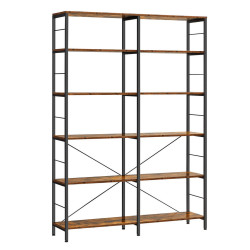 Boxxx REGÁL, hnědá, černá, 120/172,5/30 cm