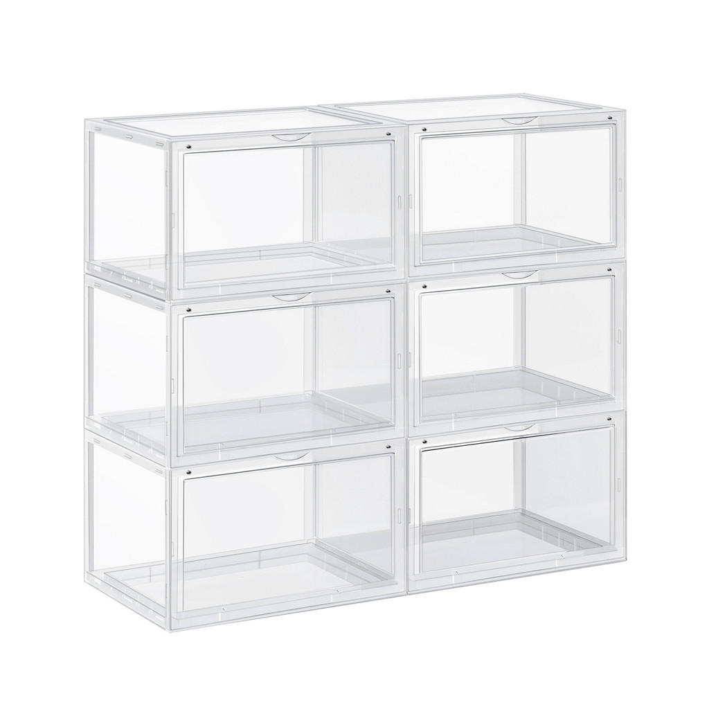 Boxxx REGÁL NA BOTY, průhledné, 72/66/28 cm