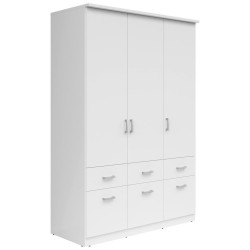 Boxxx ŠATNÍ SKŘÍŇ, bílá, 136/199/58 cm