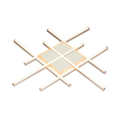 Boxxx STROPNÍ LED SVÍTIDLO, 53,5/53,5/4,5 cm